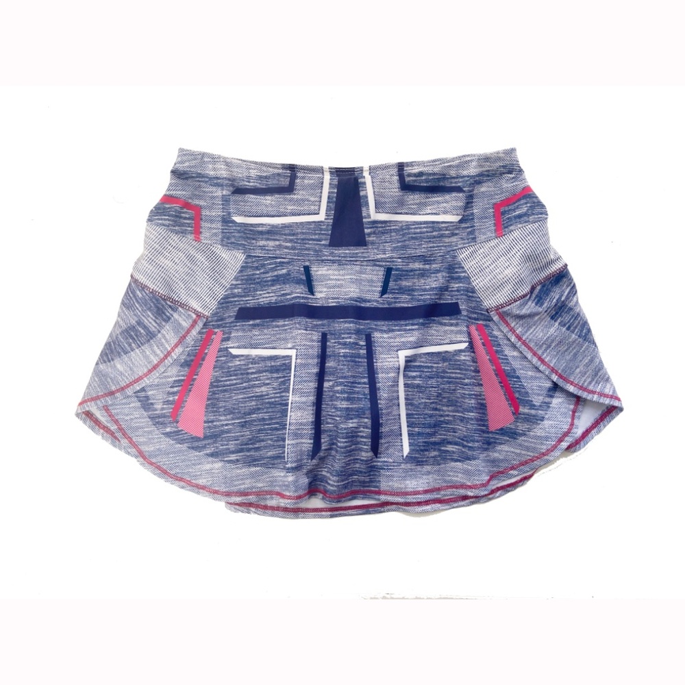 Lucky In Love Geometric Tennis/Pickleball Athletic Skort, Size XS